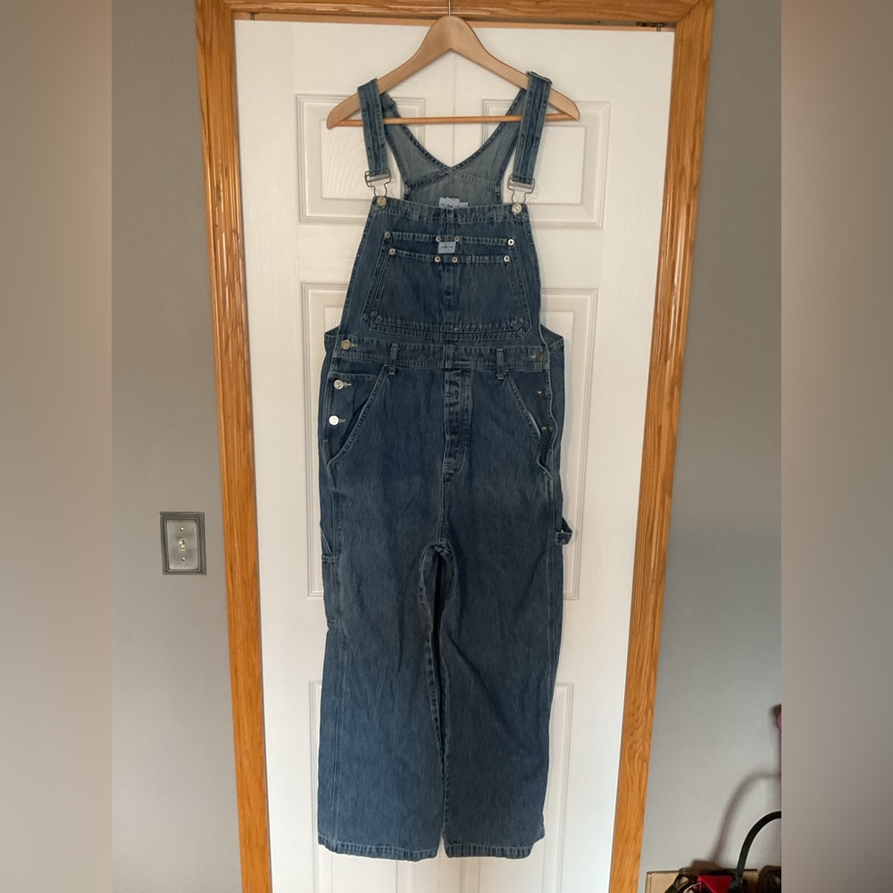 Calvin Klein Vintage Denim Overalls Size Large